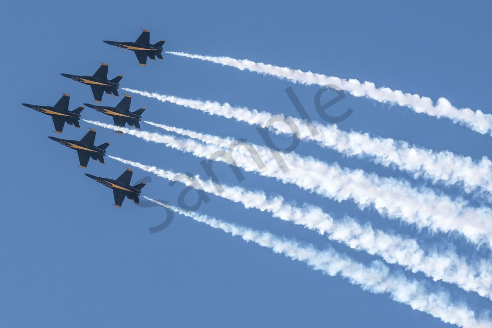 Blue Angels Six-Jet Delta Formation | Luke Days Print