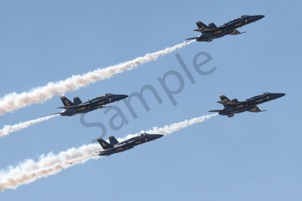 Blue Angels Delta Formation Break | Luke Days Print