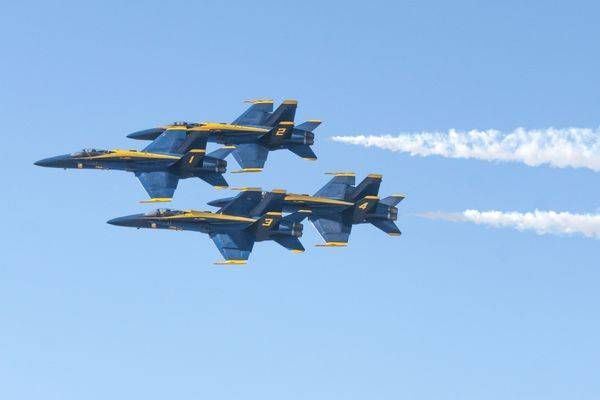 Blue Angels Diamond Formation Close-Up | Luke Days Print