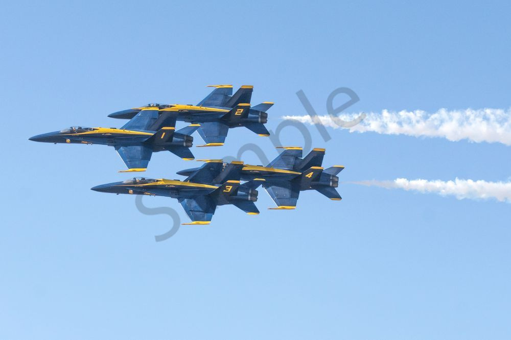 Blue Angels Diamond Formation Close-Up | Luke Days Print