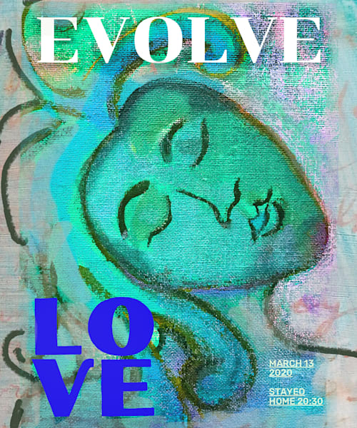 Evolve Love (Teal Lovers) Art | Polly Alice Design