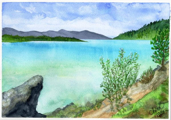 Kalamalka-calm-original-watercolour