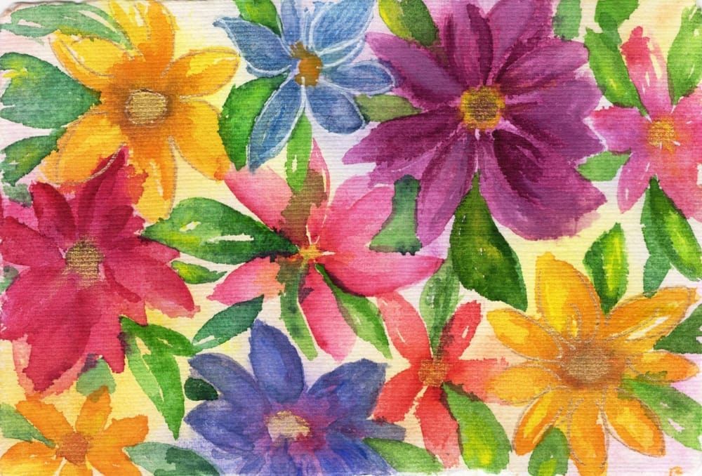 Colourful Flowers Art | Peak To Peak Marketing