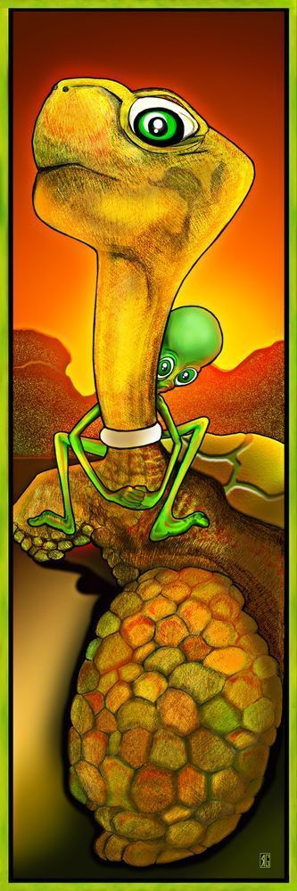 1 Turtle's Best Friend On Sunset Art | RAYGART