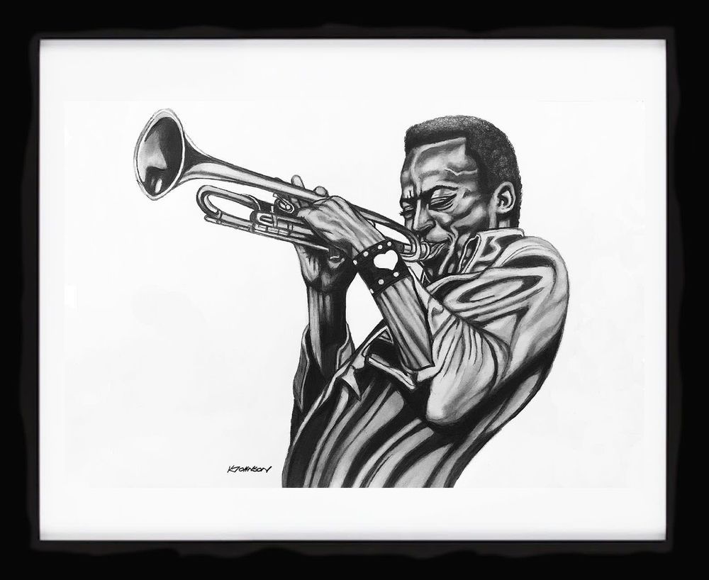 Miles Davis Original Pencil Art
