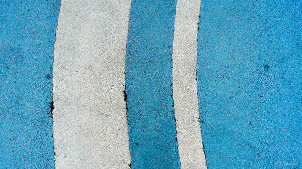 White Curves Blue Ground Photography Art | Flup Ja