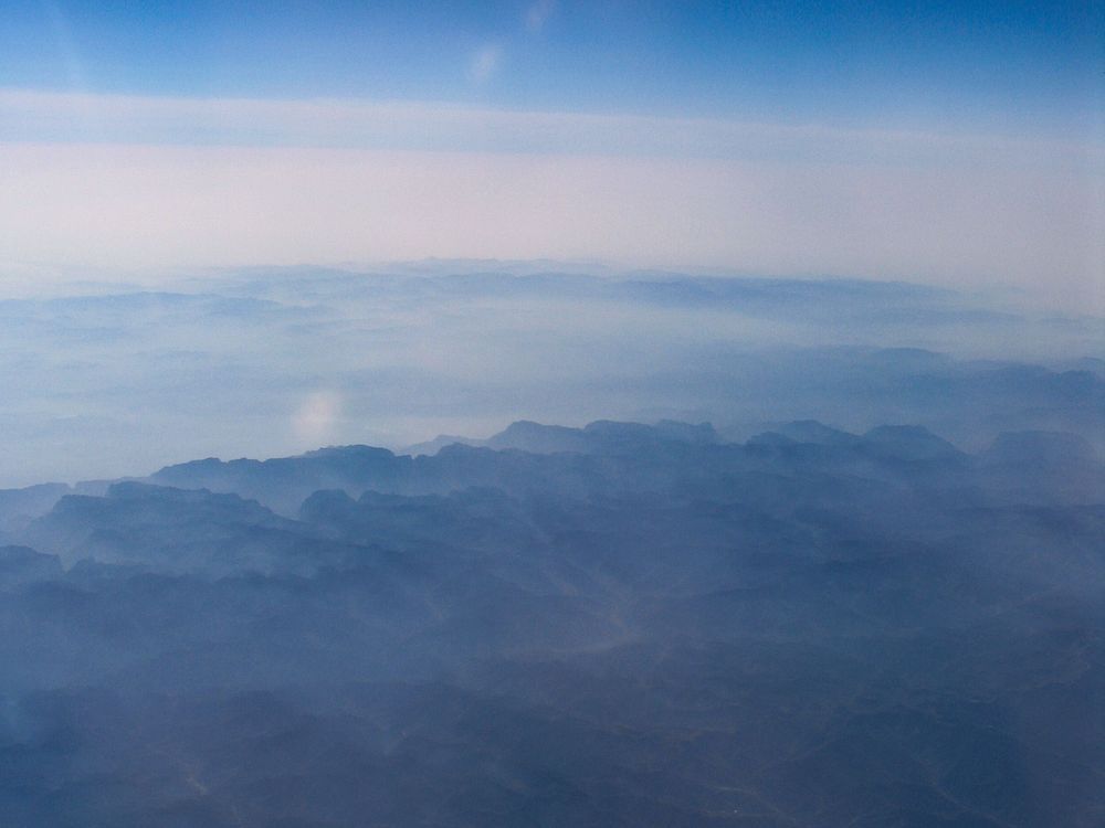 Aerial Fog Between Sky & Earth Photography Art | Flup Ja