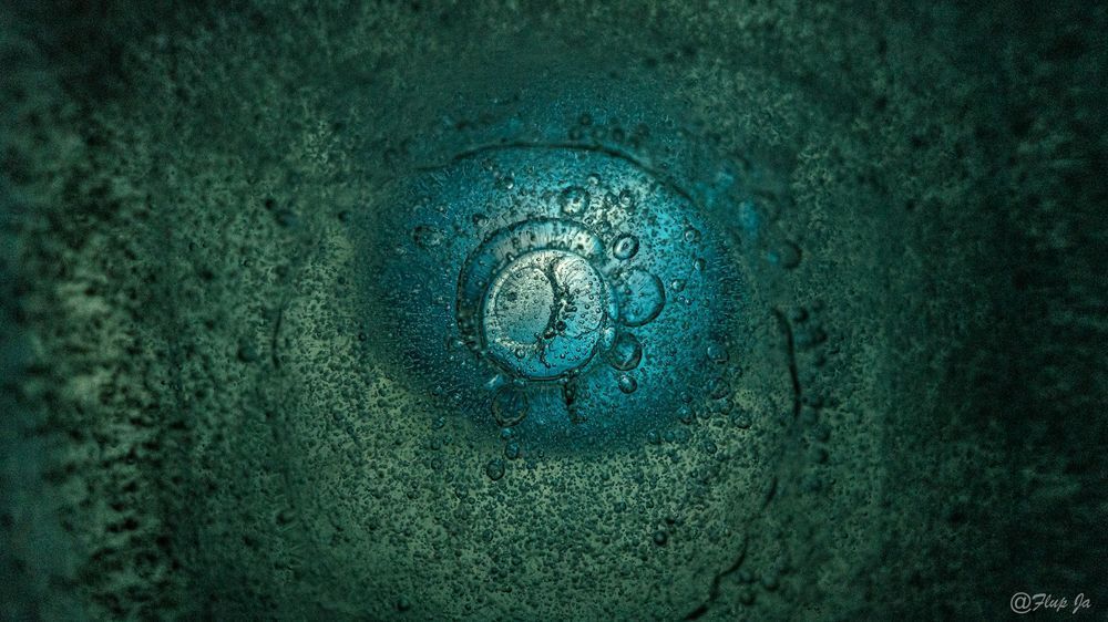 Bleu Green  Iced Light Photography Art | Flup Ja