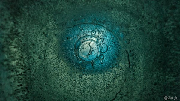 Bleu Green  Iced Light Photography Art | Flup Ja