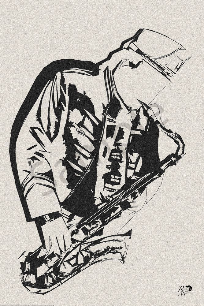 Just The Sax   Bw01 Photography Art | RMaging Gallery Associates
