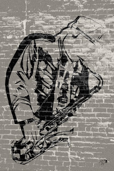 Just The Sax   Bw02 Photography Art | RMaging Gallery Associates