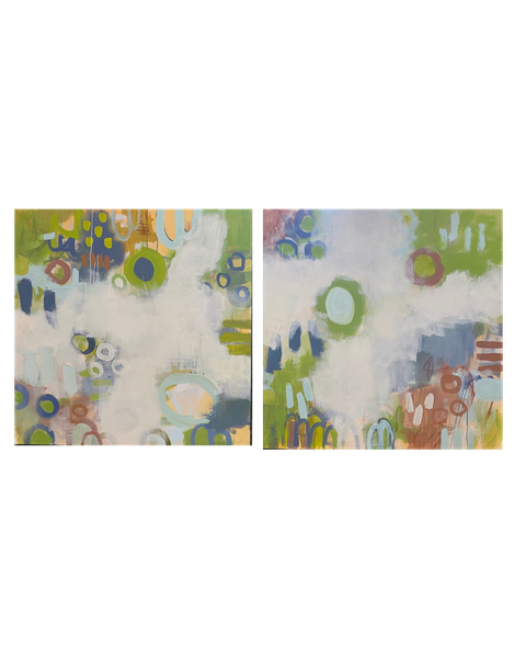 Twin palms series Art | Abstraction Gallery by Brenden