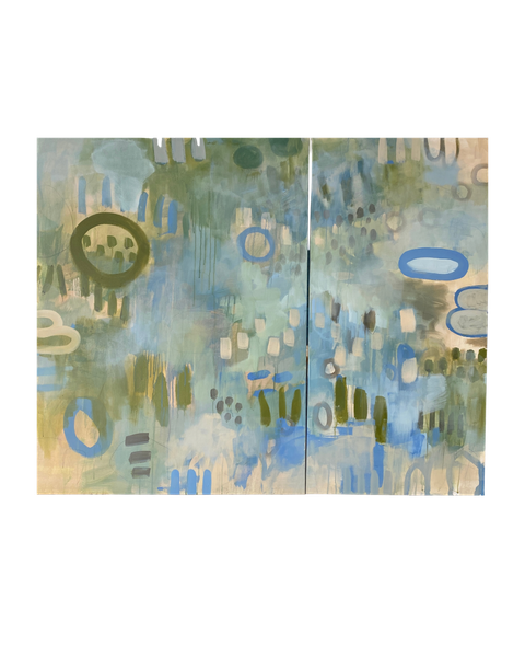 Twin palms series Art | Abstraction Gallery by Brenden