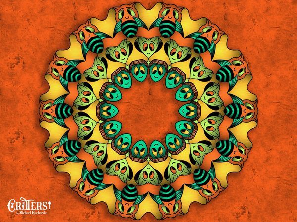 Mandalas (Orange Background)