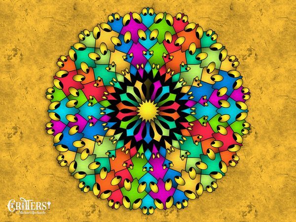 Mandalas (Mustard Background)