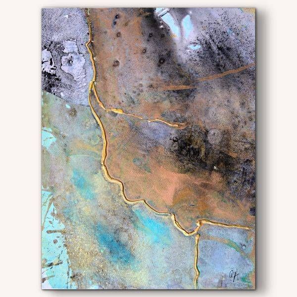 Ocean Alchemy 2   Reserve Gold Edition On Canvas Art | Olivia Alexander Art