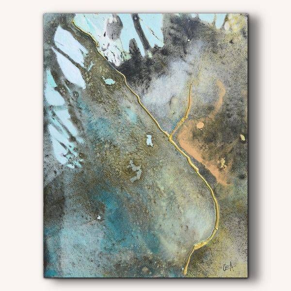 Ocean Alchemy 1   Reserve Gold Edition On Canvas Art | Olivia Alexander Art