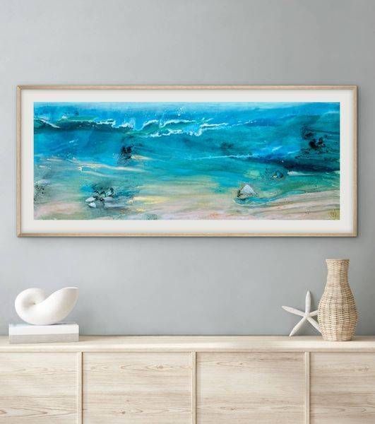 Carried By The Emerald Tide   Limited Edition On Paper Art | Olivia Alexander Art