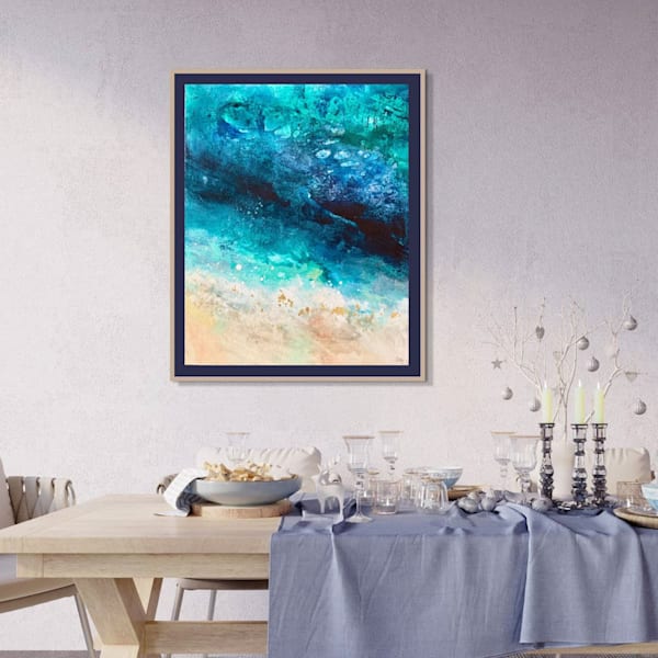 Where Moonbeams Dance On Indigo Shores 2  Limited Edition Art | Olivia Alexander Art