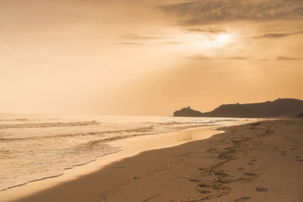 Minimal Beach Sunset Photography Art | W.V.L. Photograph