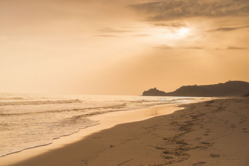 Minimal Beach Sunset Photography Art | W.V.L. Photograph