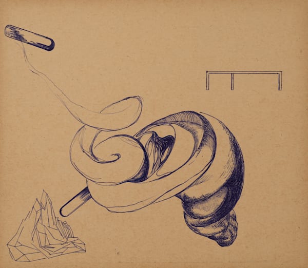Whirling Architecture Art | Blue Hour Drawings