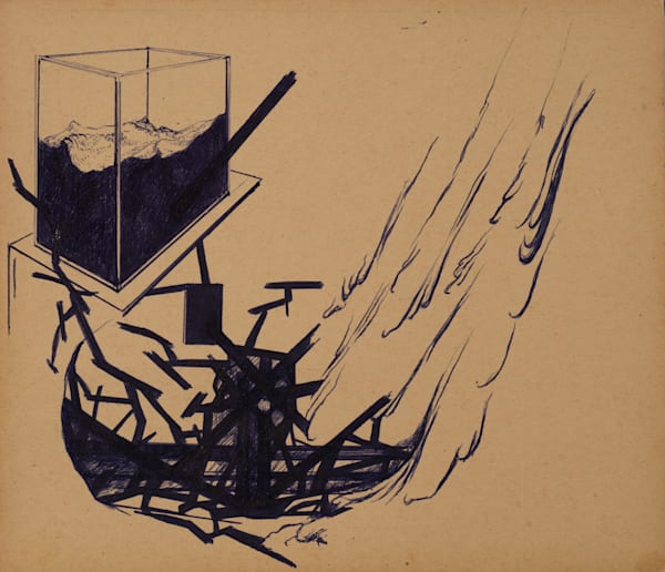 Snow Avalanche Art | Blue Hour Drawings