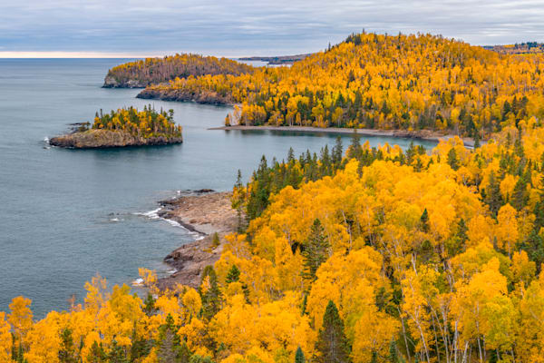Split Rock Lighthouse State Park In Fall Color Aar058 Art | Blacklock Gallery
