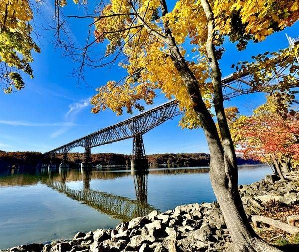 A Quiet Autumn Reflection Beneath The “Walkway Over The Hudson” Photography Art | ParkerNorth Photography
