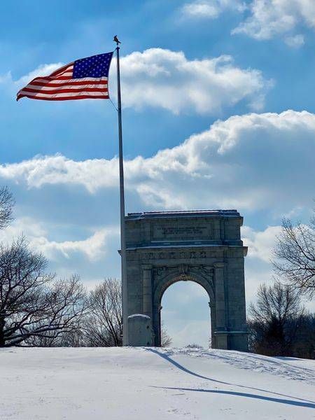 Valley Forge In Winter   National Memorial Arch Photography Art | ParkerNorth Photography