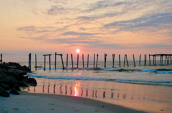“Sunrise Pier Reflections” Photography Art | ParkerNorth Photography