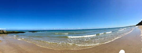 Coastal Horizon – Panoramic Omaha Beach Photography Art | ParkerNorth Photography