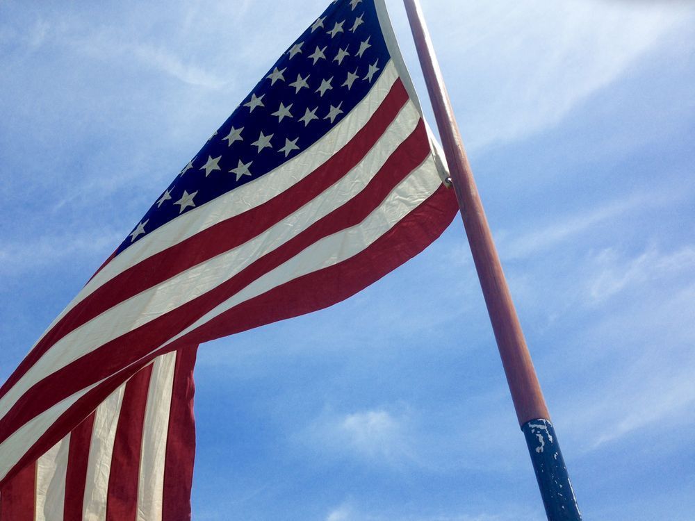 Stars And Stripes Rising Photography Art | ParkerNorth Photography