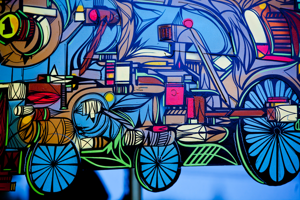 Stained Glass Train Photography Art | CESSNA