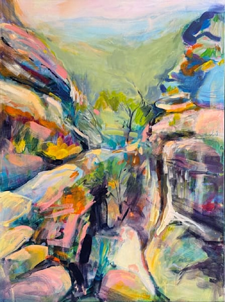 Between The Rocks In Wonderland Art | Olga Dziemidowicz Art