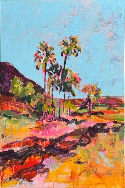 Palms In The Valley Art | Olga Dziemidowicz Art