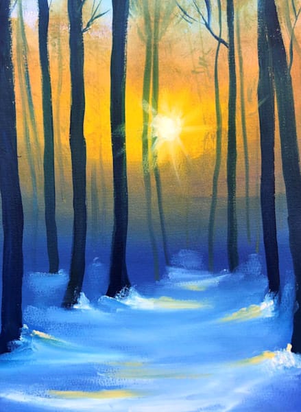Winter Blues Art | Amanda Elaine Brake