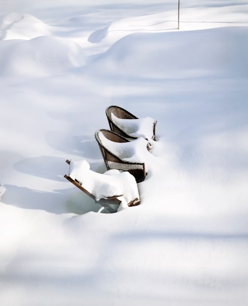 Chairs in Snow