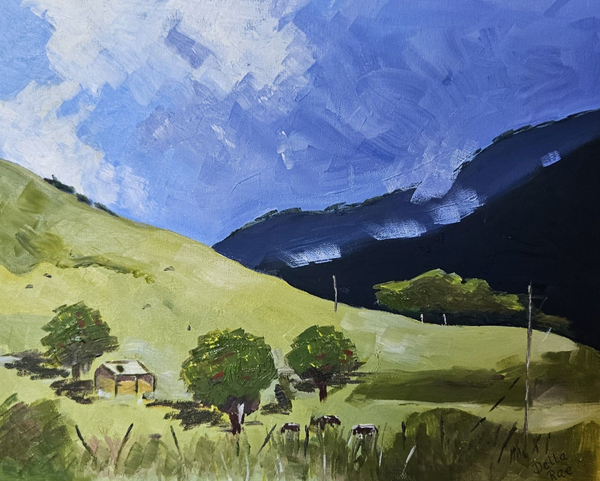 Mist Over The Paddocks Art | Della Rae Creates Art