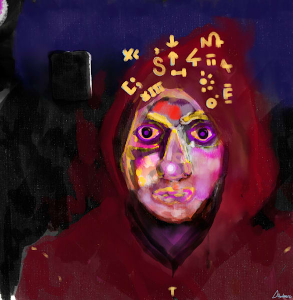 Night Oracle Art | Labyrinthus Sum Art
