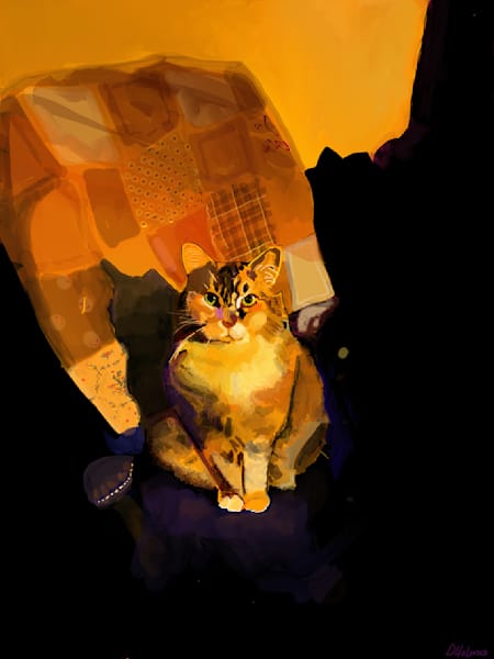 Olivia In Orange Art | Labyrinthus Sum Art