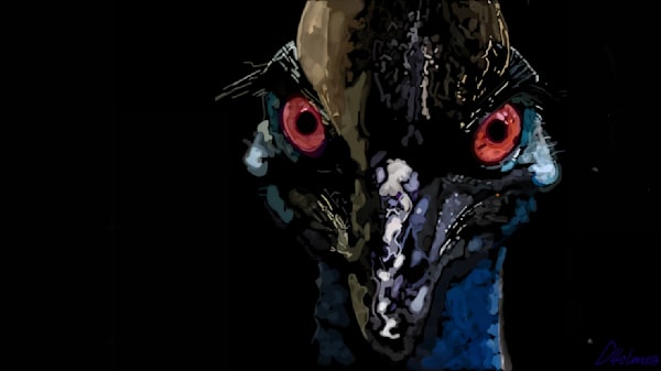 Murder Bird   Red Art | Labyrinthus Sum Art