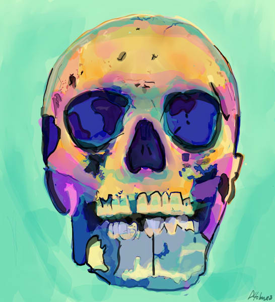 Chromatic Skull Art | Labyrinthus Sum Art