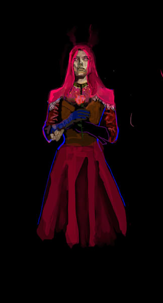 Red Cultist Art | Labyrinthus Sum Art