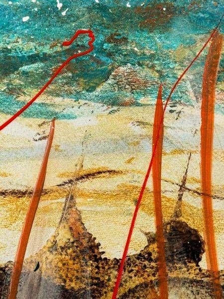 The Willow Drift Collection No 2   Scarlet Grass Art | Dee Productions Art