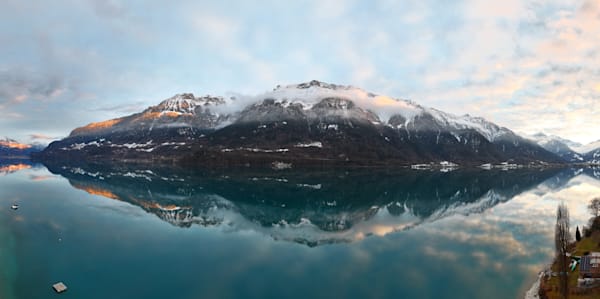 Interlaken Brienzersee Lake Reflection Mirror like