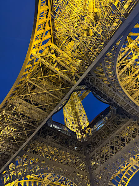 Eiffel Tower Abstract at Night