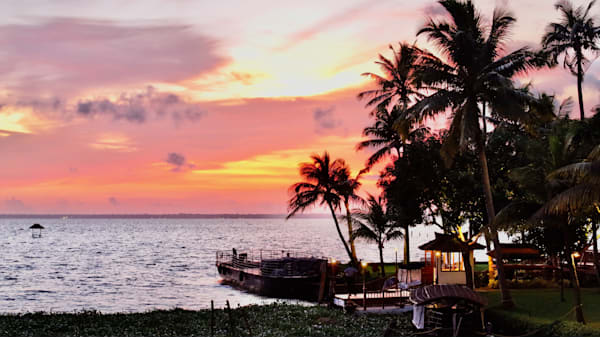 Kumarakom Kerala Resort Sunset