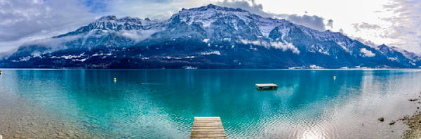 Interlaken lake Brienzersee Pier Walk