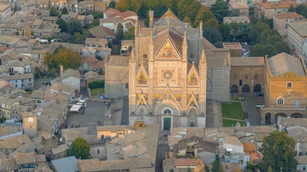 Orvieto Cathedral at Sunset - Umbria Italy
